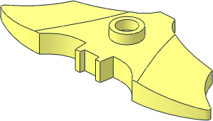 Animal Bat Emblem  2 x  5