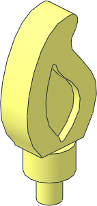 Minifig Candle Flame