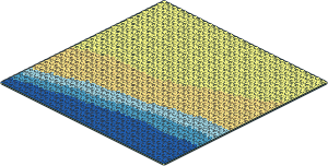 Baseplate 32 x 32 with Beach Pattern