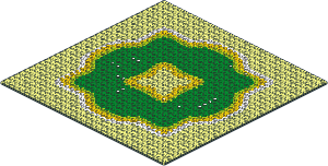 Baseplate 32 x 32 with Island Pattern