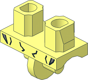 Minifig Hips with Iron Man Armoured Suit Mark XVII Pattern