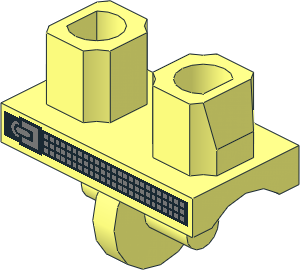 Minifig Hips with Studded Belt Pattern