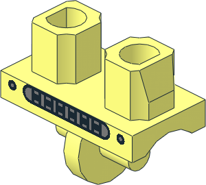 Minifig Hips with Clockwork Robot Pattern