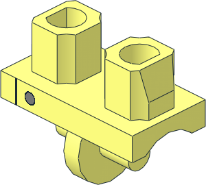 Minifig Hips with Laboratory Smock Pattern