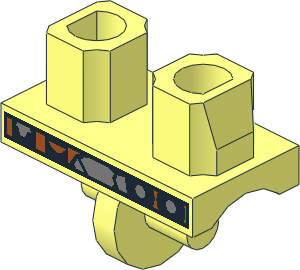 Minifig Hips with SW Gunbelt Pattern