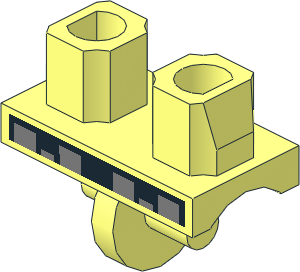 ~Minifig Hips with Robot Pattern (Obsolete)