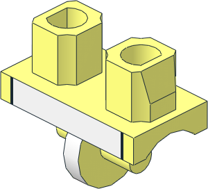 ~Minifig Hips with White Apron Pattern (Obsolete)
