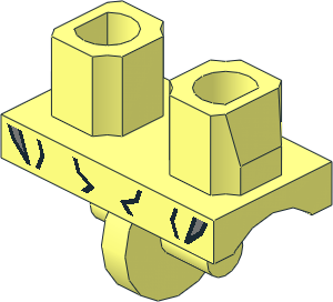 ~Minifig Hips with Iron Man Armoured Suit Mark XVII Pattern (Obsolete)