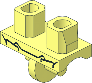 ~Minifig Hips with Iron Patriot Armoured Suit Pattern (Obsolete)