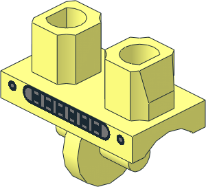 ~Minifig Hips with Clockwork Robot Pattern (Obsolete)