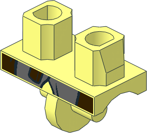 ~Minifig Hips with LOTR Coat, Shirttails and Belt Pattern (Obsolete)