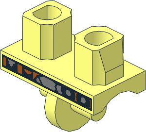 ~Minifig Hips with SW Gunbelt Pattern (Obsolete)