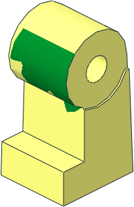 ~Minifig Leg Right with Grass Skirt Pattern (Obsolete)