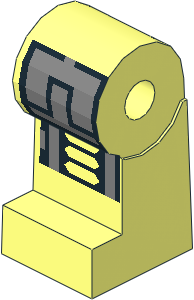 ~Minifig Leg Right with Robot Pattern (Obsolete)