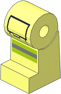 ~Minifig Leg Right with Reflective Stripes and Black Pocket Outline Pattern (Obsolete)