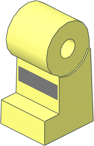 ~Minifig Leg Right with Reflective Stripe Pattern (Obsolete)