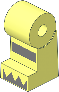 ~Minifig Leg Right with Reflective Stripe and Silver Triangles on Foot Pattern (Obsolete)