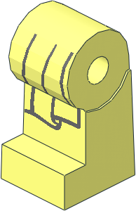 ~Minifig Leg Right with Dark Bluish Grey Robe Lines Pattern (Obsolete)