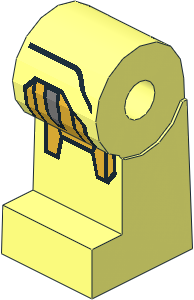 ~Minifig Leg Right with Iron Man Armoured Suit Mark VII Pattern (Obsolete)