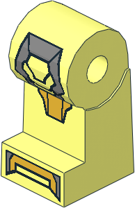 ~Minifig Leg Right with Iron Man Armoured Suit Mark XVII Pattern (Obsolete)