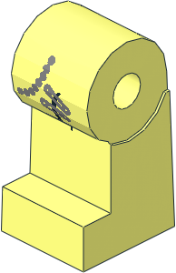 ~Minifig Leg Right with Chainlink and  3 Safety Pins Pattern (Obsolete)