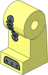 ~Minifig Leg Right with Clockwork Robot Pattern (Obsolete)