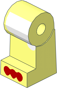 ~Minifig Leg Right with Chicken Feet Pattern (Obsolete)