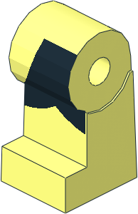 ~Minifig Leg Right with Black Orca Pattern (Obsolete)