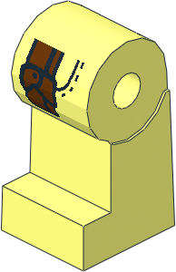 ~Minifig Leg Right with Pocket and Holster Pattern (Obsolete)