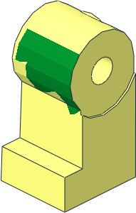 ~Minifig Leg Right with Grass Skirt Pattern (Obsolete)