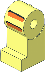 ~Minifig Leg Right with Astro Pattern (Obsolete)