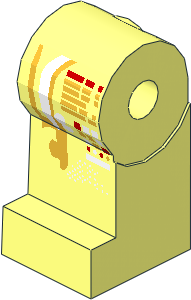 ~Minifig Leg Right with White and Gold Markings Pattern (Obsolete)