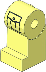 ~Minifig Leg Right with Buttoned Pocket Pattern (Obsolete)