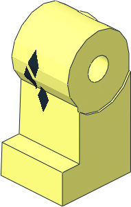 ~Minifig Leg Right with 3 Black Diamonds Pattern (Obsolete)