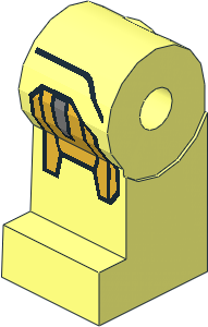 ~Minifig Leg Right with Iron Man Armoured Suit Mark VII Pattern (Obsolete)