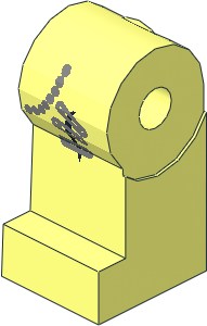 ~Minifig Leg Right with Chainlink and  3 Safety Pins Pattern (Obsolete)