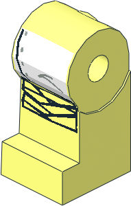 ~Minifig Leg Right with SW White Leggings Pattern (Obsolete)