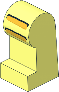 ~Minifig Leg Left with Astro Pattern (Obsolete)