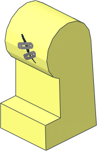 ~Minifig Leg Left with  2 Safety Pins Pattern (Obsolete)