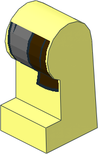 ~Minifig Leg Left with LOTR Coat and Shirttails Pattern (Obsolete)