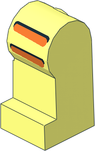 ~Minifig Leg Left with Astro Pattern (Obsolete)