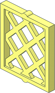 Window  1 x  2 x  2 Pane Lattice Diamond