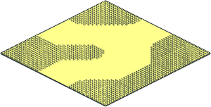 ~Baseplate 50 x 50 Road 3-way Curve (Obsolete)