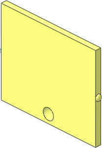 Glass for Window  1 x  4 x  3 with Handle