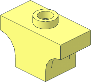 Brick  1 x  1 with Half Arch on Opposite Sides