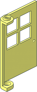 Door  1 x  4 x  5 with 4 Panes and One-way Hinge