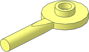 Minifig Signal Holder with Green Circle on White Sticker