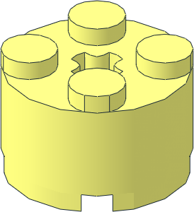 Brick  2 x  2 Round without Reinforcement