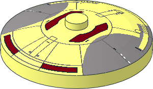 Dish  4 x  4 Inverted with Sith Pattern