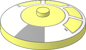 Dish  4 x  4 Inverted with SW Kessel Run Millennium Falcon Cockpit Pattern